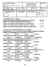 Đề kiểm tra học kỳ II môn Tiếng Anh Lớp 8 - Năm học 2018-2019 - Trường Quốc tế Á Châu